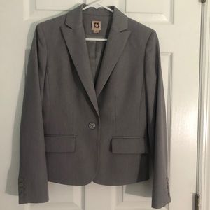 Anne Klein professional grey blazer jacket
